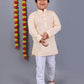 Bluesaanchi Light Peach Chikankari Embroidery Kurta Set – Elegant & Classic for Your Little One | Swadesiicart