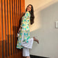 Rangreza Ethnic Leela Mulmul Chikankari Kurta Green | Swadesiicart