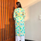 Rangreza Ethnic Leela Mulmul Chikankari Kurta Green | Swadesiicart