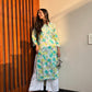 Rangreza Ethnic Leela Mulmul Chikankari Kurta Green | Swadesiicart