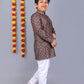 Bluesaanchi Brown Printed Kids Kurta Set – Elegant & Classic | Swadesiicart