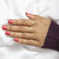 Gold-Polished Alloy Stylish Contemporary Stackable Ring - The Pari | Swadesiicart