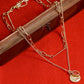 Gold-Polished Alloy Layered Designer Short Necklace - The Pari | Swadesiicart