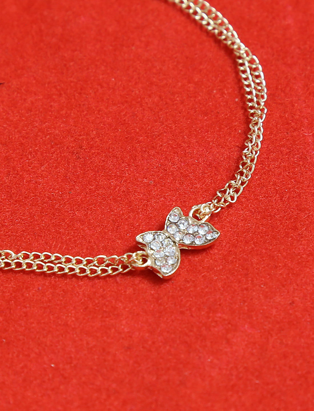 Gold-Polished Alloy Designer Charm Bracelet Set - The Pari - Swadesiicart