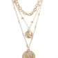 Gold-Polished Alloy Layered Designer Short Necklace - The Pari | Swadesiicart