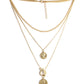 Gold-Polished Alloy Layered Designer Short Necklace - The Pari | Swadesiicart