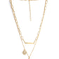 Gold-Polished Alloy Layered Designer Short Necklace - The Pari | Swadesiicart