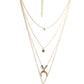 Gold-Polished Alloy Layered Designer Short Necklace - The Pari | Swadesiicart