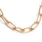 Gold-Polished Alloy Heart Shape Statement Necklace - The Pari | Swadesiicart