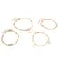 Gold-Polished Alloy Designer Charm Bracelet Set - The Pari - The Pari - Dinesh Associates