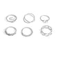 Silver-Plated Alloy Stylish Contemporary Stackable Ring - The Pari | Swadesiicart