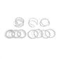 Silver-Plated Alloy Stylish Contemporary Stackable Ring - The Pari | Swadesiicart