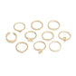 Silver-Plated Alloy Stylish Contemporary Stackable Ring - The Pari | Swadesiicart