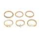 Gold-Polished Alloy Stylish Contemporary Stackable Ring - The Pari | Swadesiicart