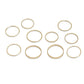 Gold-Polished Alloy Stylish Contemporary Stackable Ring - The Pari | Swadesiicart