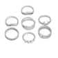 Silver-Plated Alloy Stylish Contemporary Stackable Ring - The Pari | Swadesiicart