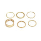 Gold-Polished Alloy Stylish Contemporary Stackable Ring - The Pari | Swadesiicart