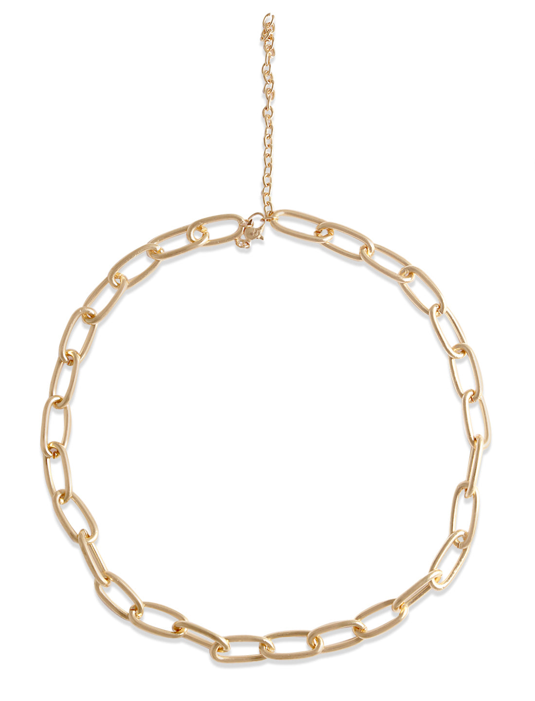 Gold-Polished Alloy Heart Shape Statement Necklace - The Pari | Swadesiicart