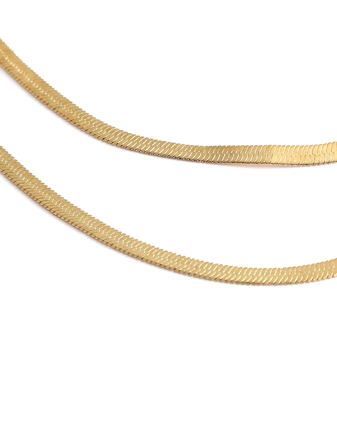 Gold-Polished Alloy Layered Designer Short Necklace - The Pari | Swadesiicart