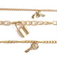 Gold-Polished Alloy Gold Charm Bracelet Set - The Pari - Swadesiicart