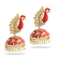 Silver-Plated Alloy Oxidised Designer Two Tone Earrings - The Pari | Swadesiicart