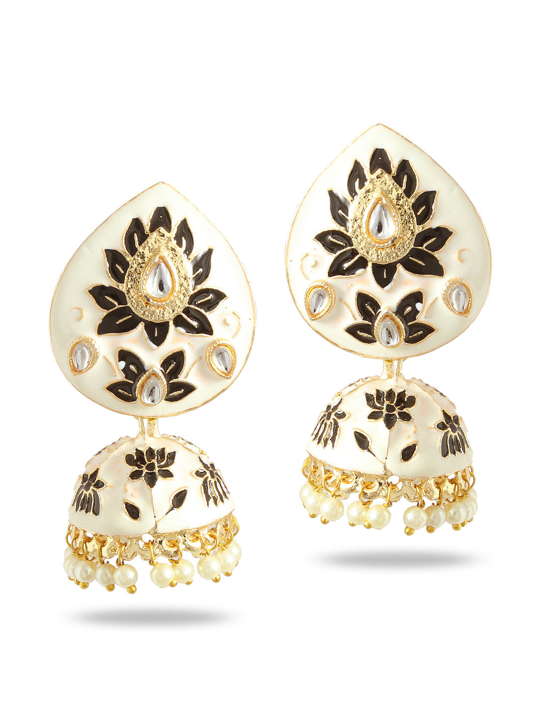 Silver-Plated Alloy Diva Look Stylish Contemporary Earrings - The Pari - The Pari - Dinesh Associates