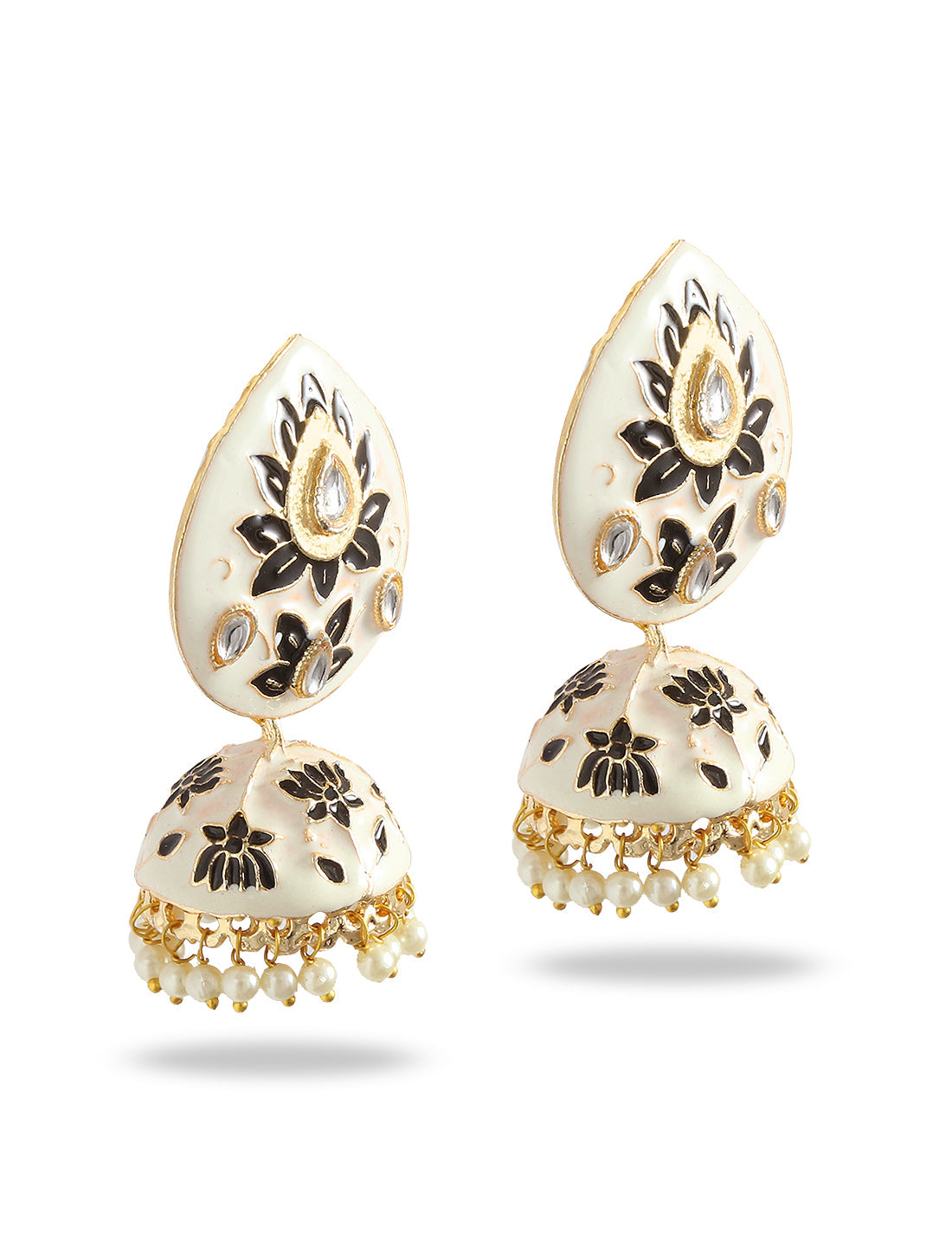 Silver-Plated Alloy Diva Look Stylish Contemporary Earrings - The Pari - Swadesiicart
