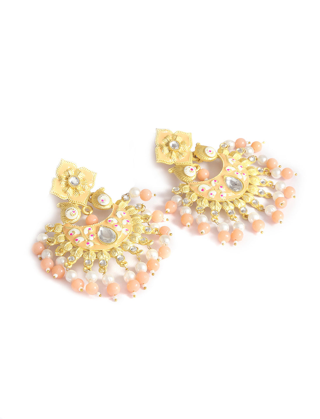 Silver-Plated Alloy Silver Round Earrings - The Pari - Swadesiicart