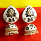 Silver-Plated Alloy Diva Look Stylish Contemporary Earrings - The Pari - Swadesiicart