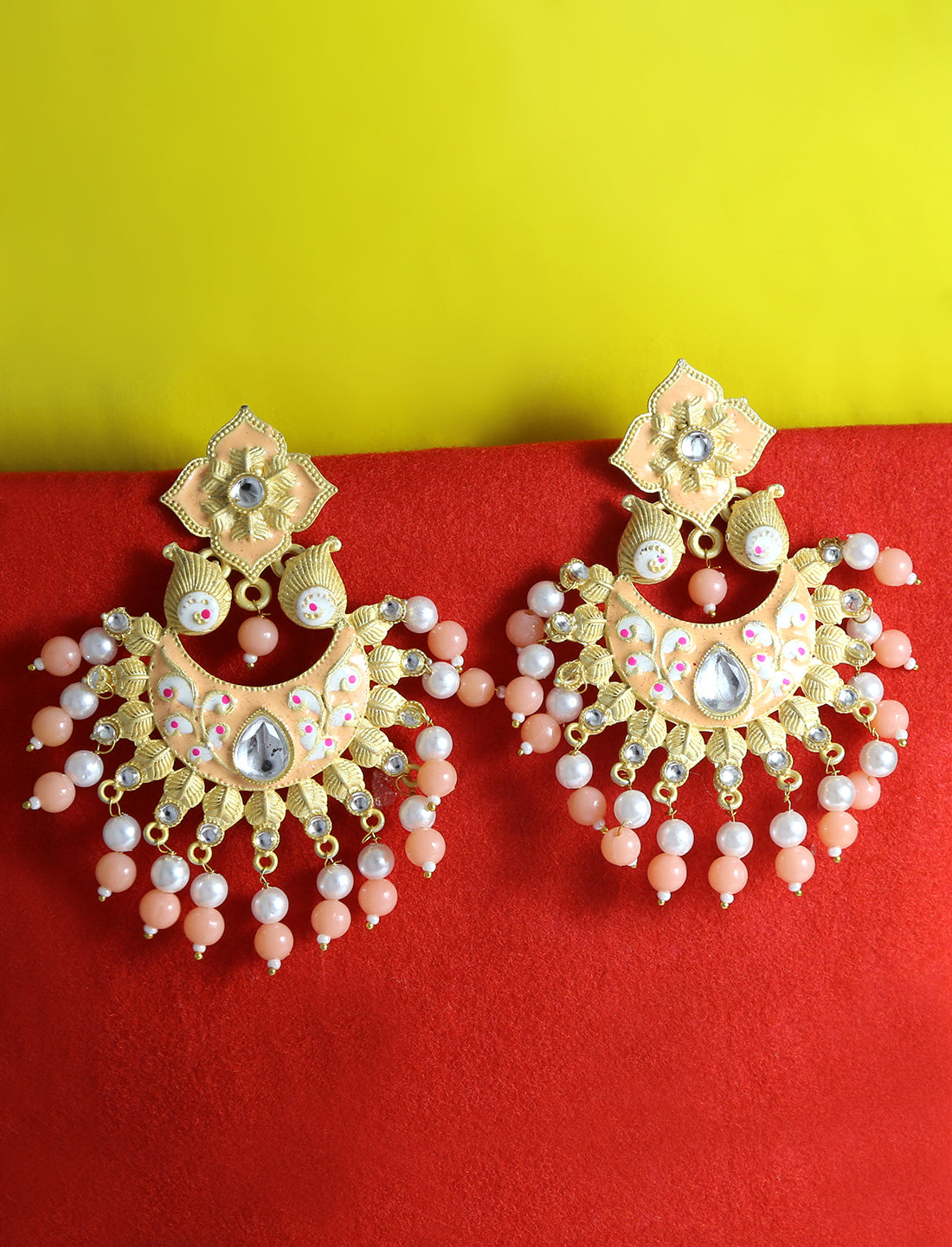 Silver-Plated Alloy Silver Round Earrings - The Pari - Swadesiicart