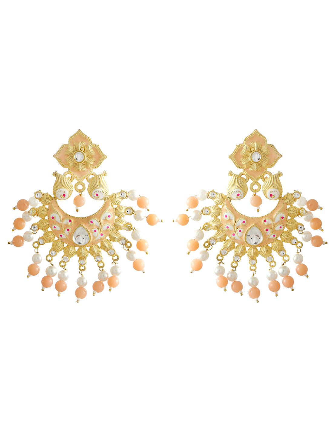 Silver-Plated Alloy Silver Round Earrings - The Pari - The Pari - Dinesh Associates