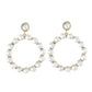 Gold-Polished Alloy Diva Look Stylish Contemporary Earrings - The Pari - The Pari - Dinesh Associates