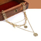 Silver-Plated Alloy Geometric Stones Choker Necklace - The Pari - Swadesiicart