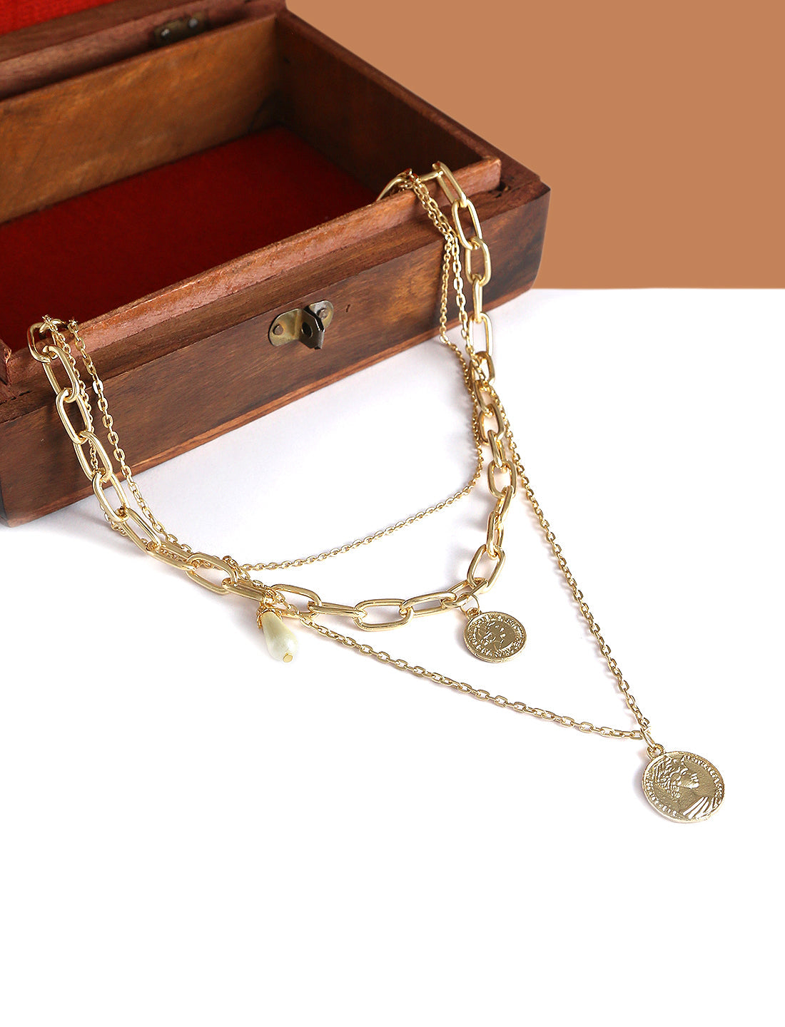 Silver-Plated Alloy Geometric Stones Choker Necklace - The Pari - Swadesiicart