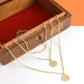 Gold-Polished Alloy Queen Coin Double Layer Necklace - The Pari | Swadesiicart