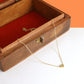 Gold-Polished Alloy Denty Look Heart Necklace - The Pari | Swadesiicart