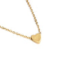 Gold-Polished Alloy Denty Look Heart Necklace - The Pari | Swadesiicart
