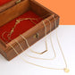 Gold-Polished Alloy Designer Embossed Double Layer Necklace - The Pari | Swadesiicart