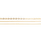 Gold-Polished Alloy Designer Embossed Double Layer Necklace - The Pari | Swadesiicart