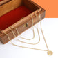 Gold-Polished Alloy Tripple Chain Necklace - The Pari | Swadesiicart