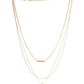 Gold-Polished Alloy Designer Embossed Double Layer Necklace - The Pari | Swadesiicart
