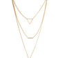 Gold-Polished Alloy Triangle & Coin Charm Necklace - The Pari | Swadesiicart