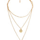 Gold-Polished Alloy Queen Coin Double Layer Necklace - The Pari | Swadesiicart