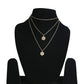 Gold-Polished Alloy Queen Coin Double Layer Necklace - The Pari | Swadesiicart