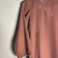 trueBrowns Light Pink Velvet High neck Kurta | Swadesiicart