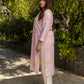 Gharana India Sahiba Chikankari Light Pink Cotton Kurta With Bakhiya Work | Swadesiicart