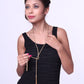 Gold-Toned Alloy Designer Motif Necklace - The Pari | Swadesiicart