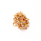 Gold-Polished Alloy Ethnic Designer Cocktail Ring - The Pari | Swadesiicart