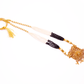 Gold-Polished Alloy Pearl And Beads Mala Pendant Set - The Pari | Swadesiicart