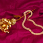 Gold-Polished Alloy Pearl Studded Chain Necklace - The Pari - Swadesiicart